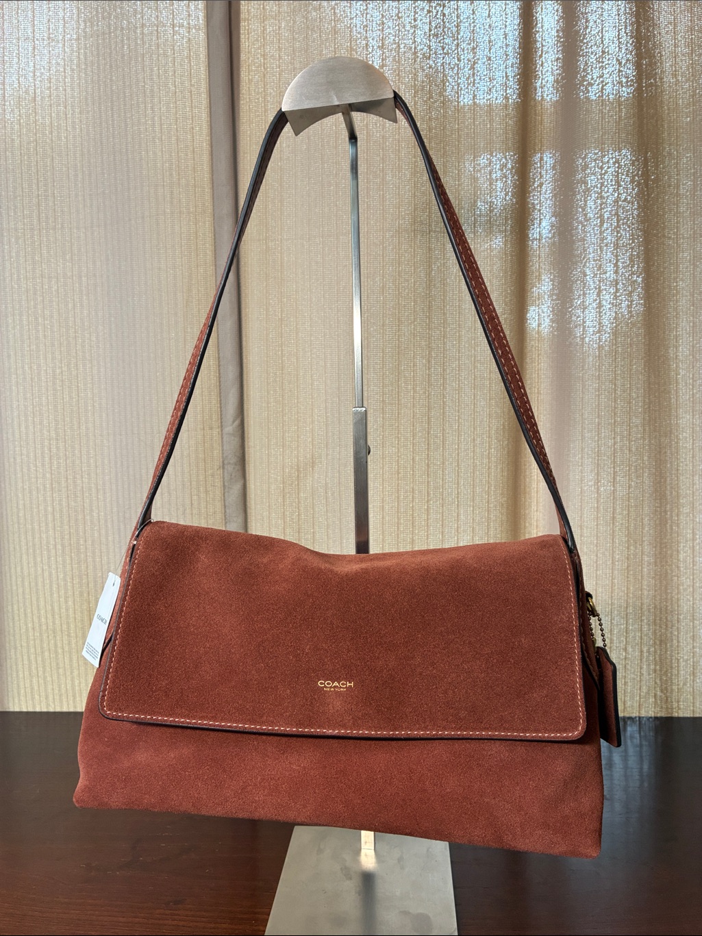 Coach Chelsea 30 Suede Shoulder Bag Nwt